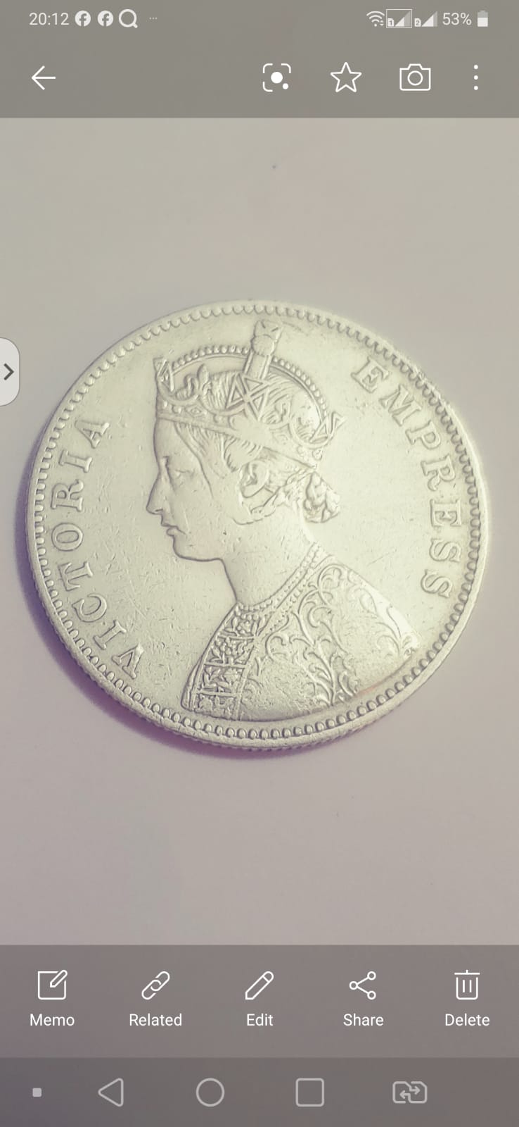 1885 EMPRESS VICTORIA COLLECTOR'S SET 1 RUPEE SILVER COIN (Non-returnable)