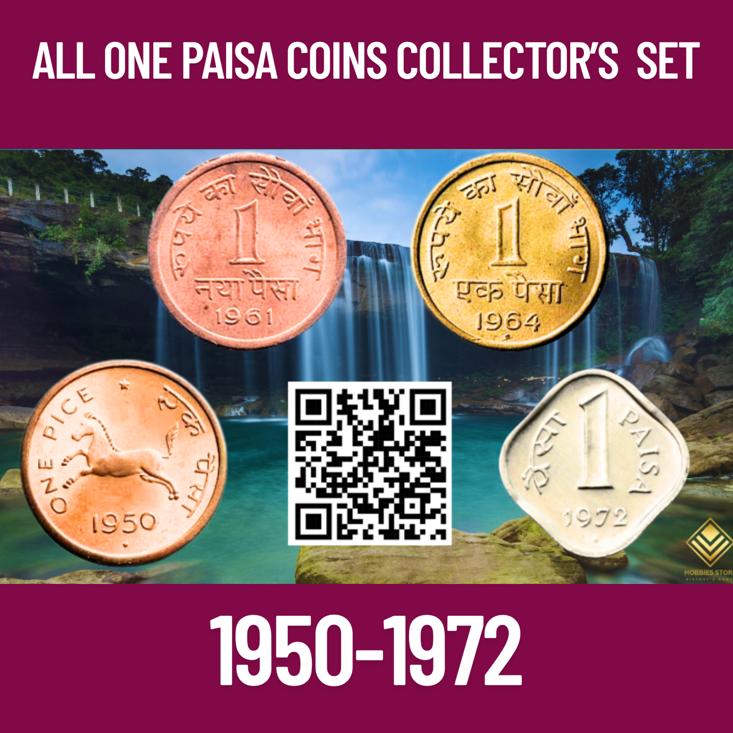 REPUBLIC INDIA 1 PAISA COINS COLLECTOR'S SET (Non-returnable)