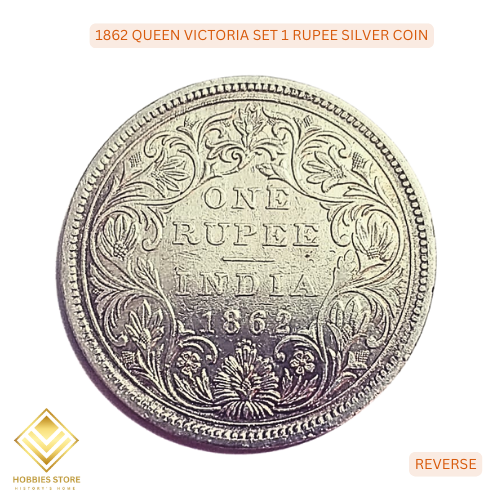 1862 QUEEN VICTORIA COLLECTOR'S SET 1 RUPEE SILVER COIN (Non-returnable)