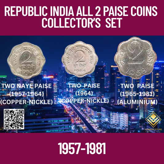 Republic India 2 Paise Coins Collector's Set (Non-returnable)