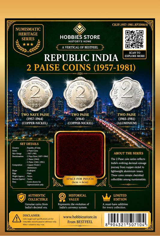 Republic India 2 Paise Coins Collector's Set