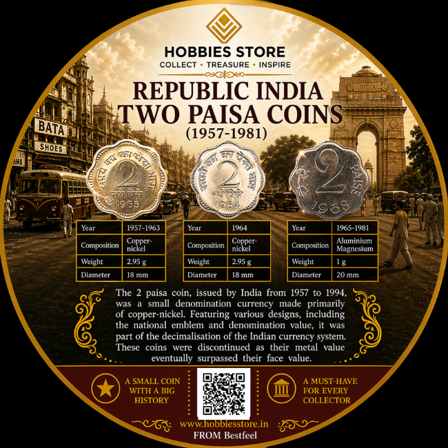 Republic India 2 Paise Coins Collector's Set