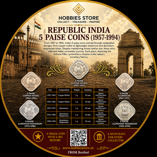 Republic India 5 Paise Coins Collector's Set