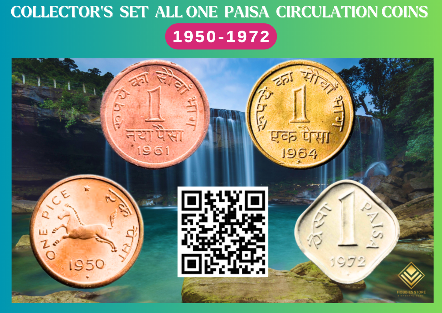 REPUBLIC INDIA 1 PAISA COINS COLLECTOR'S SET (Non-returnable)