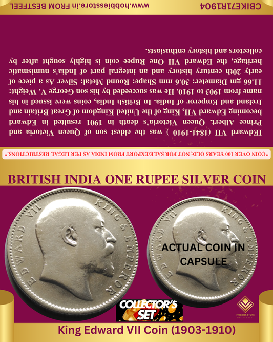 1904 KING EDWARD VII COLLECTOR'S SET SILVER COIN (Non-returnable)