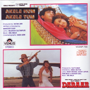 Akele Hum Akele Tum & Daraar Audio CD (never opened, original sealed pack, non-returnable)