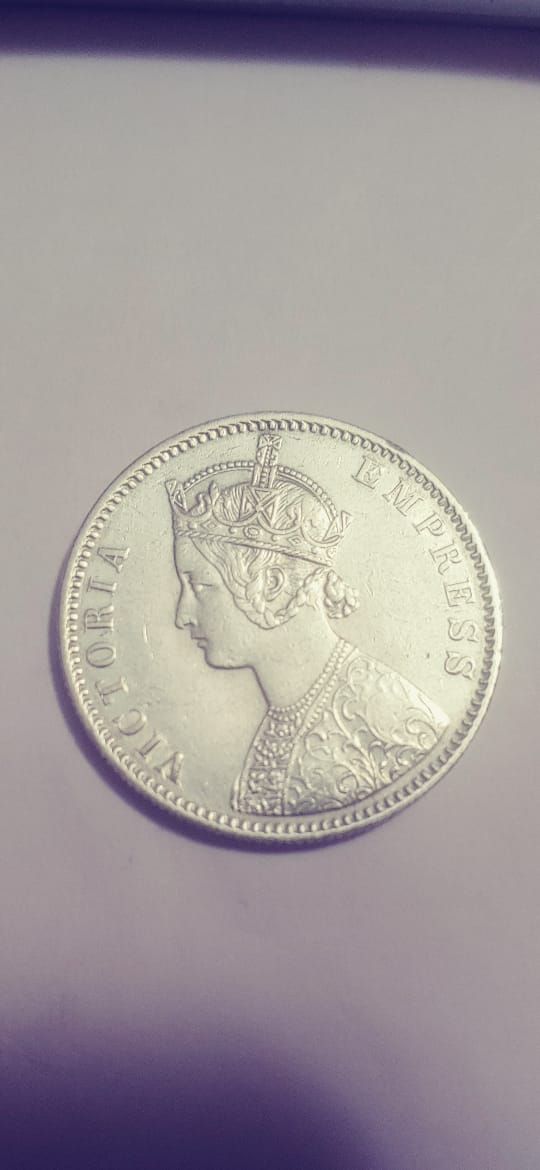 1888 EMPRESS VICTORIA COLLECTOR'S SET 1 RUPEE SILVER COIN (Non-returnable)
