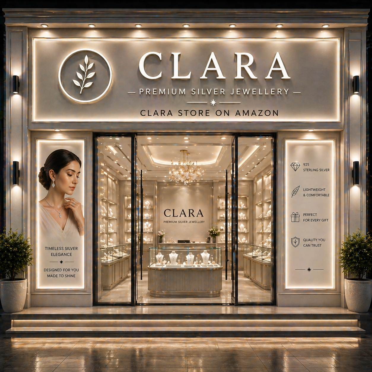 Clara Premium Silver Jewellery Store – Shop on Amazon