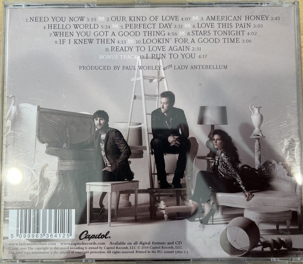 Lady Antebellum Audio CD - Album "Need You Now (2010)